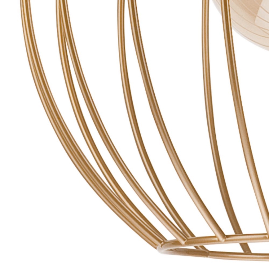 Ljuskrona med upphängningsrem ZOYA 1xE27/60W/230V mässing