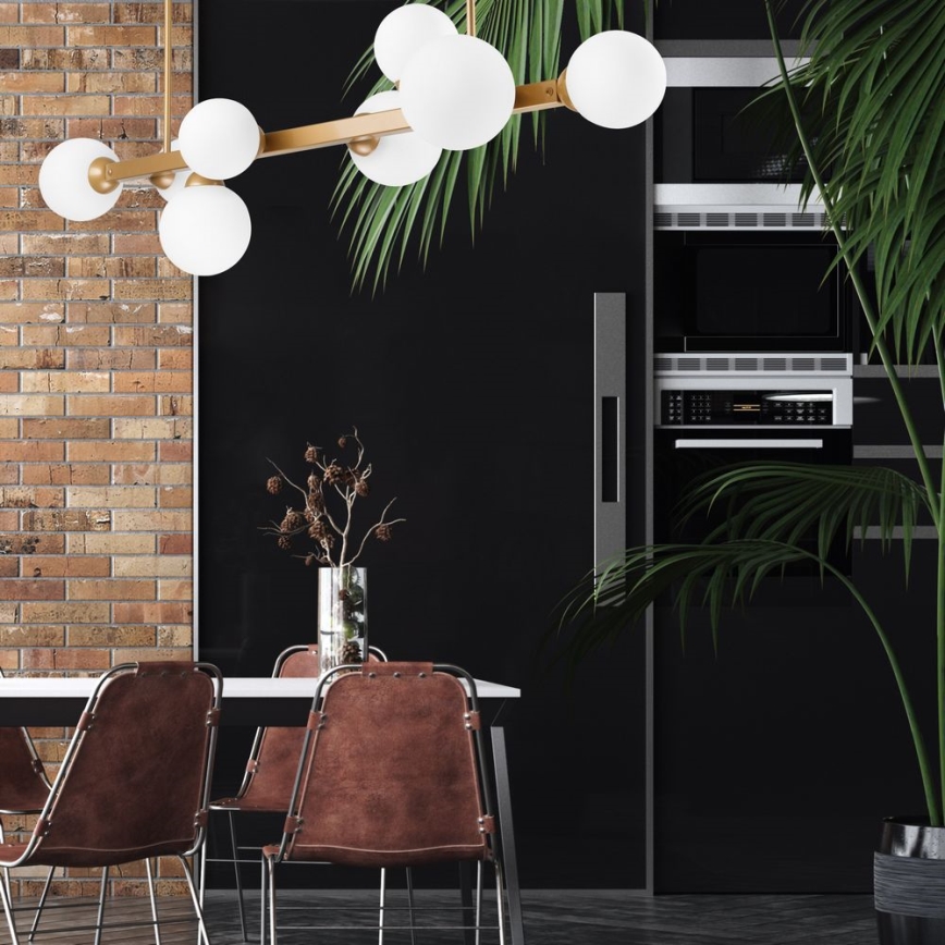 Ljuskrona on a pole ASTRO 8xG9/5W/230V guld