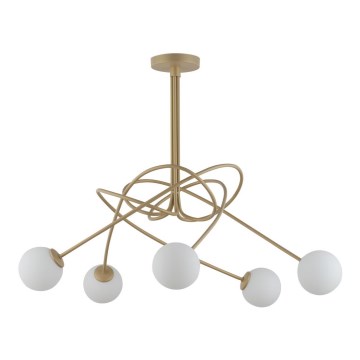 Ljuskrona on a pole VELVET 5xG9/12W/230V guld