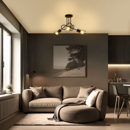 Ljuskrona OXFORD 3xE27/15W/230V