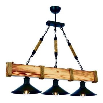 Ljuskrona på en kedja  KUTUK 3xE27/60W/230V