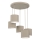 Ljuskrona på kabel ARDEN 5xE27/15W/230V Ø 44 cm beige