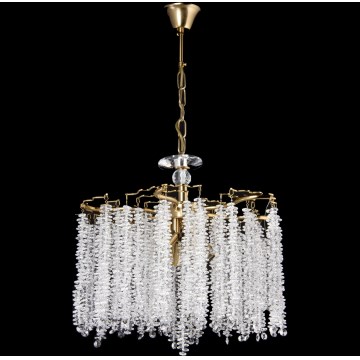 Ljuskrona på kedja 6xE14/60W/230V diameter 46 cm guld