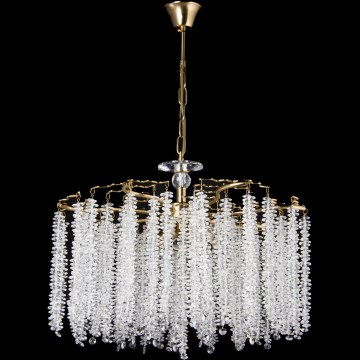 Ljuskrona på kedja 7xE14/60W/230V diameter 54 cm guld