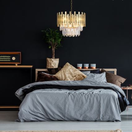 Ljuskrona på kedja ASPEN GOLD 6xE14/40W/230V