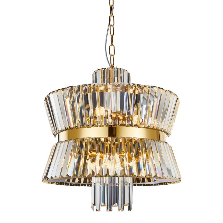 Ljuskrona på kedja AURELIA 12xE14/40W/230V guld