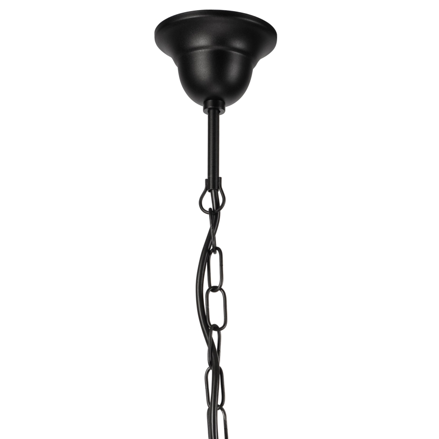 Ljuskrona på kedja DONATO 3xE14/40W/230V svart