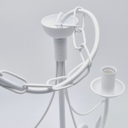 Ljuskrona på kedja DONATO 3xE14/40W/230V vit