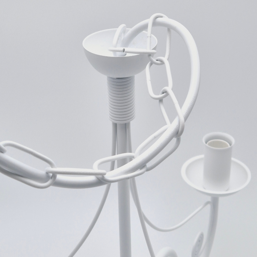 Ljuskrona på kedja DONATO 3xE14/40W/230V vit