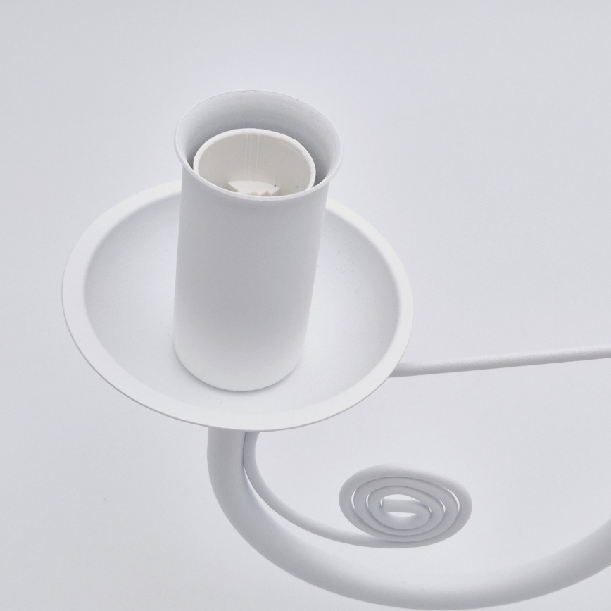 Ljuskrona på kedja DONATO 5xE14/40W/230V vit