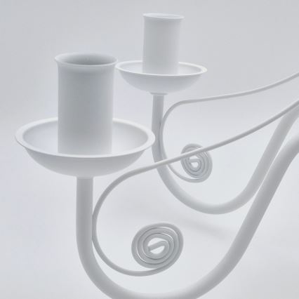 Ljuskrona på kedja DONATO 6xE14/40W/230V vit