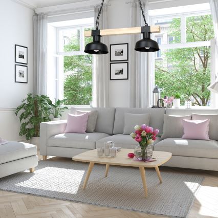 Ljuskrona på en kedja  FARO 2xE27/60W/230V