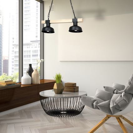 Ljuskrona på en kedja  FARO 2xE27/60W/230V