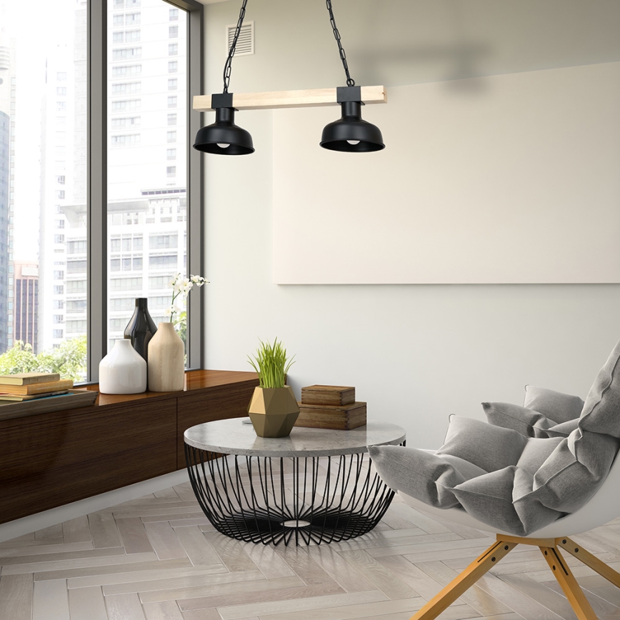 Ljuskrona på en kedja  FARO 2xE27/60W/230V