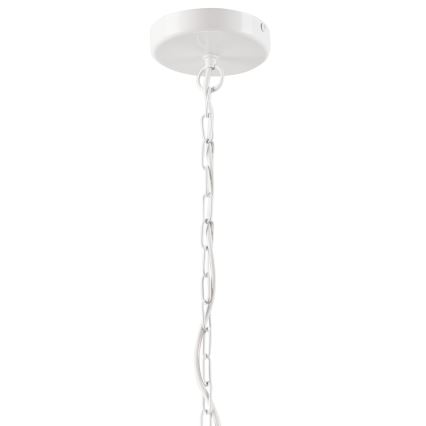 Ljuskrona på kedja GINA 5xE27/60W/230V vit