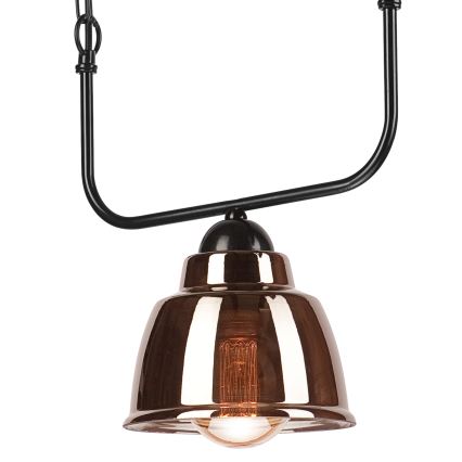 Ljuskrona på kedja MARIO 1xE27/60W/230V mässing