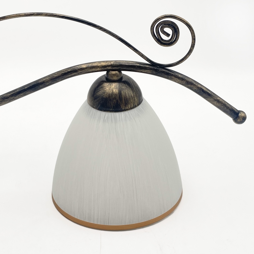 Ljuskrona på kedja RETRO 2xE27/60W/230V brons/patina