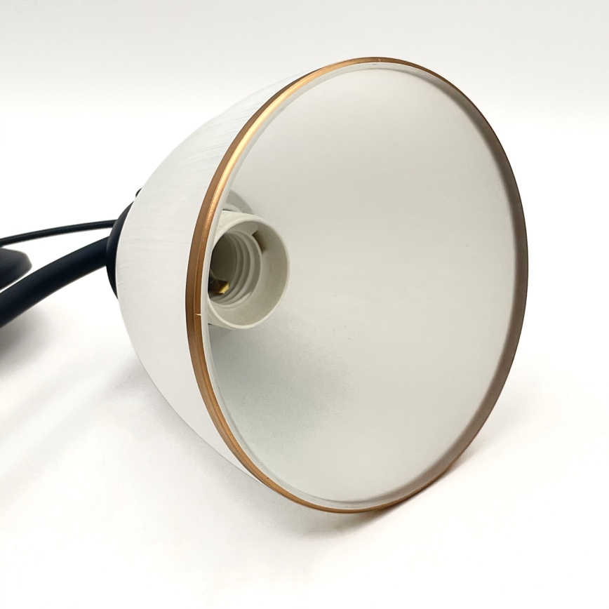 Ljuskrona på kedja RETRO 2xE27/60W/230V matt svart