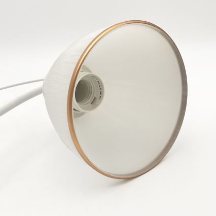 Ljuskrona på kedja RETRO 2xE27/60W/230V matt vit