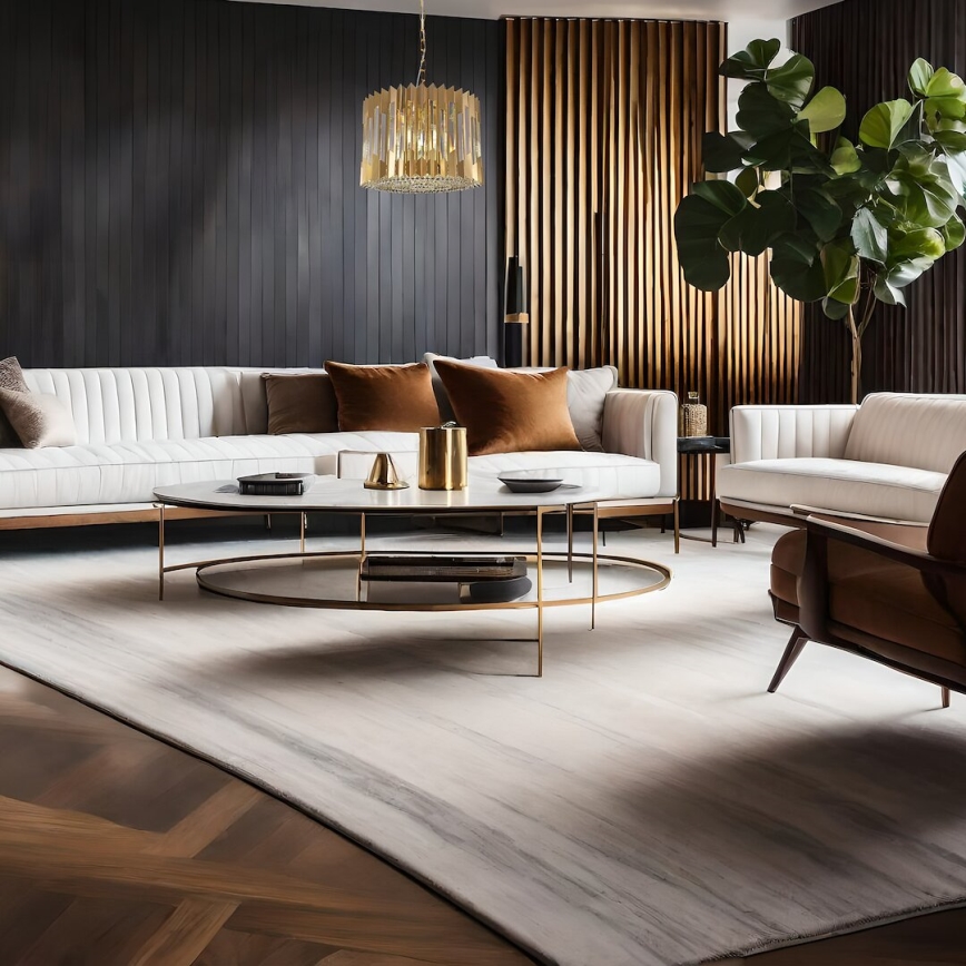 Ljuskrona på kedja RITZ 7xE14/40W/230V diameter 42 cm guld