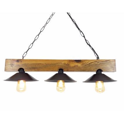 Ljuskrona på en kedja  SAPKA 3xE27/60W/230V