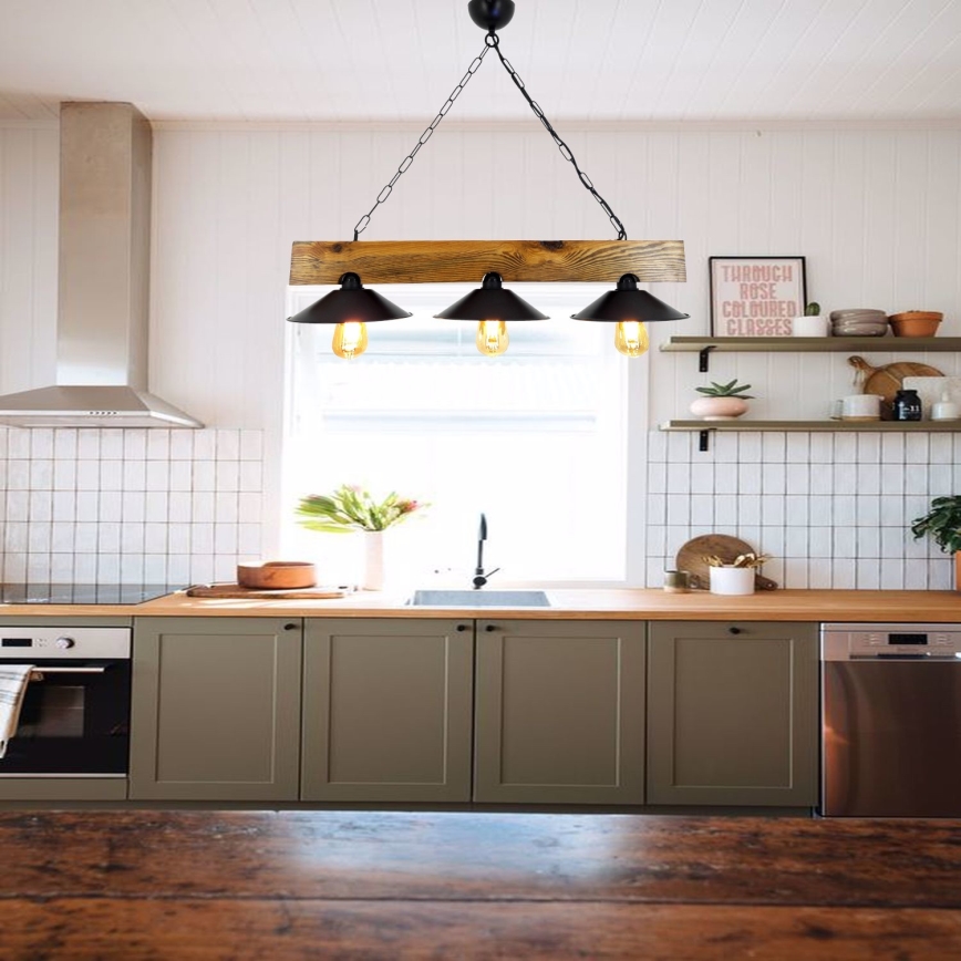 Ljuskrona på en kedja  SAPKA 3xE27/60W/230V