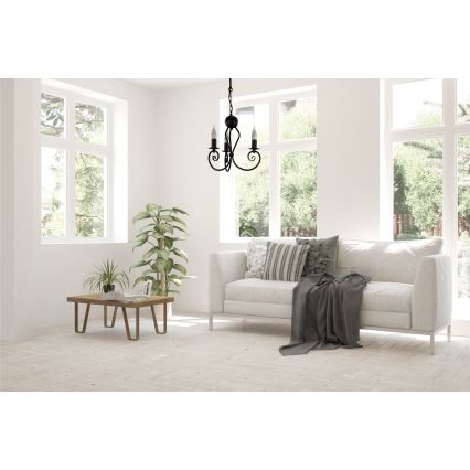 Ljuskrona på kedja VINCENT 3xE14/40W/230V