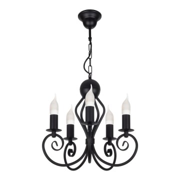 Ljuskrona på kedja VINCENT 5xE14/40W/230V