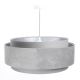 Ljuskrona på vajer DOBLO 1xE27/60W/230V diameter 60 cm grå/silver
