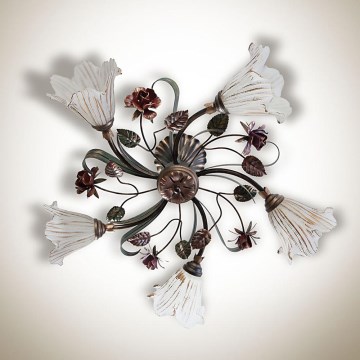 Ljuskrona ROSE blomma 5xE14/40W/230V