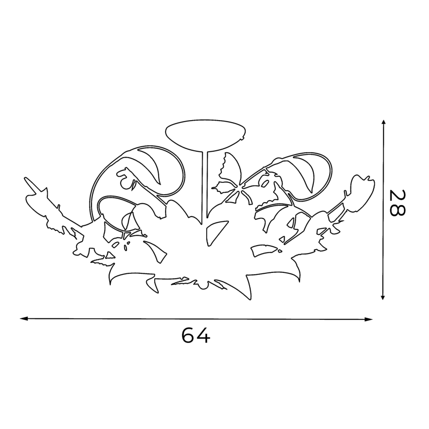 Ljuskrona sommar 5xE14/60W/230V