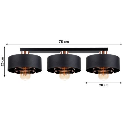 Ljuskrona VEST 3xE27/60W/230V