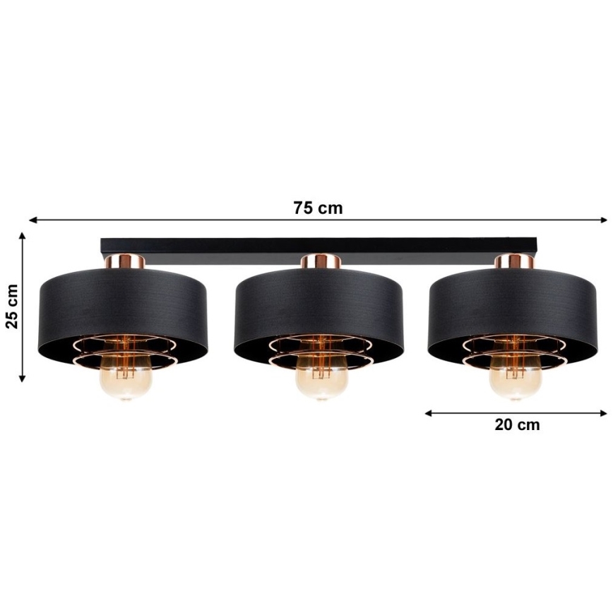 Ljuskrona VEST 3xE27/60W/230V
