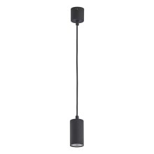 Ljusskrona med upphängningsrem  LOGAN BLACK 1xGU10/10W/230V