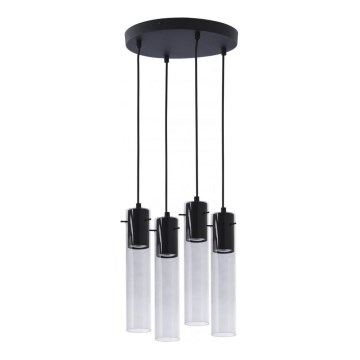Ljusskrona med upphängningsrem  LOOK GRAPHITE 4xGU10/50W/230V