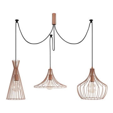 Ljusskrona med upphängningsrem  MEZOPOTAMYA 3xE27/40W/230V