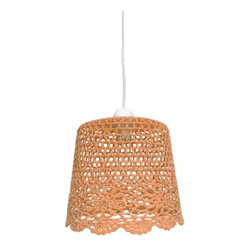 Ljusskrona med upphängningsrem  NONNA 1xE27/60W/230V orange