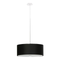 Ljusskrona med upphängningsrem  SKALA 3xE14/60W/230V diameter  30 cm svart 