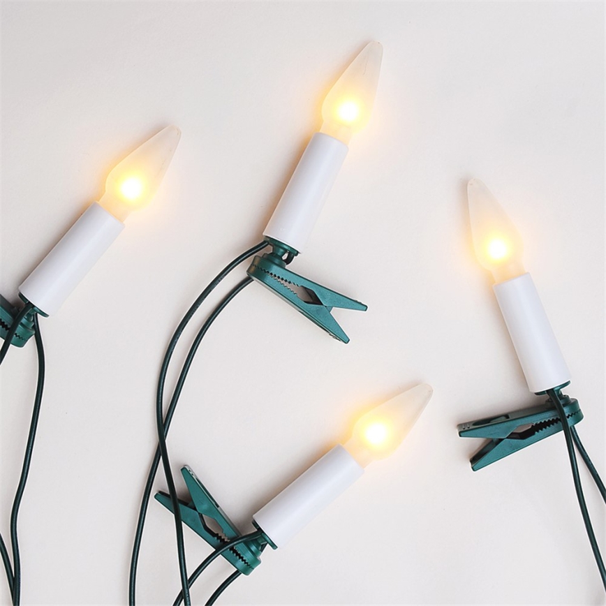 Ljusslinga FELICIA 16xE10 13,5 m varmvit, Tillverkad i Tjeckien