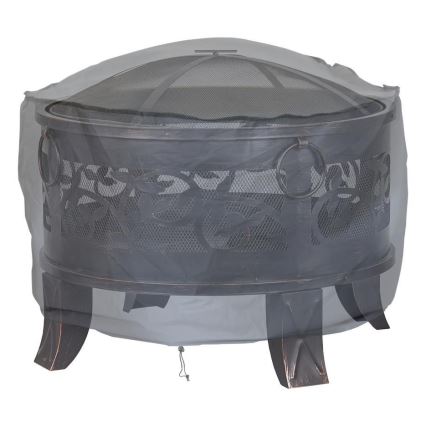 Lock till eldstad 93x58 cm grå