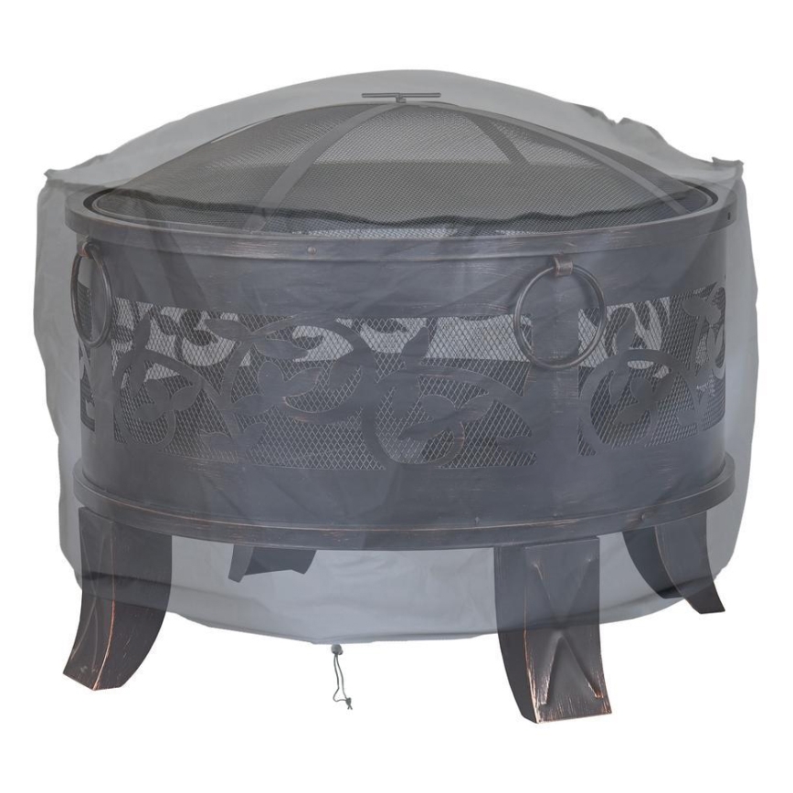 Lock till eldstad 93x58 cm grå