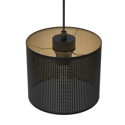 Taklampa på kabel LOFT SHADE 3xE27/60W/230V svart/guld