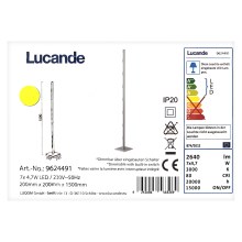Lucande - LED Dimbar golvlampa MARGEAU 7xLED/4,7W/230V