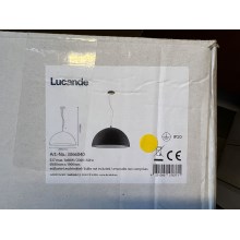 Lucande - Ljuskrona med textilsladd MALEO 1xE27/60W/230V