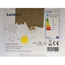 Lucande - Vägglampa ALEXARU 1xE27/60W/230V
