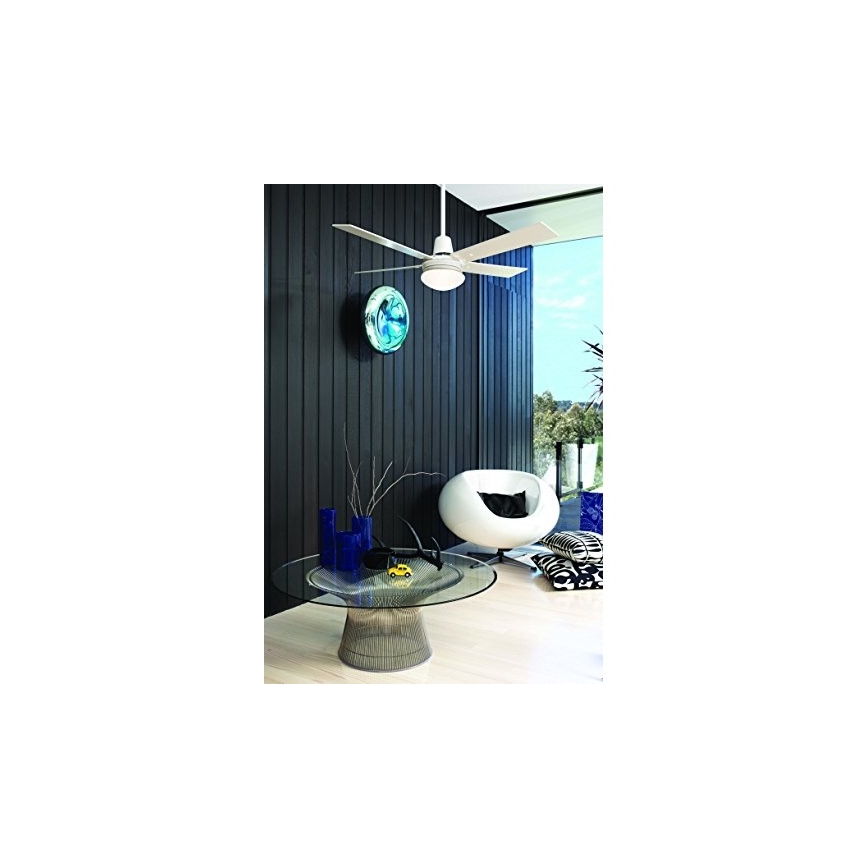 Lucci Air 210339 - Takfläkt AIRFUSION QUEST 1xE27/60W/230V vit/trä + fjärrkontroll