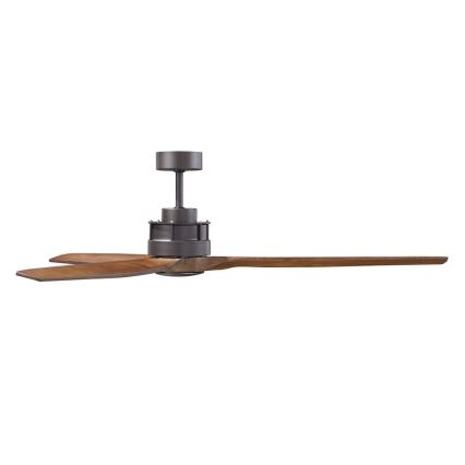 Lucci air 210507 - Takfläkt AIRFUSION AKMANI paulownia/svart + fjärrkontroll