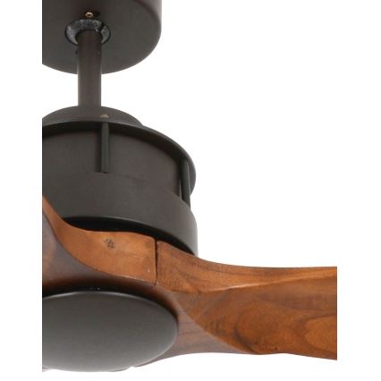 Lucci air 210507 - Takfläkt AIRFUSION AKMANI paulownia/svart + fjärrkontroll