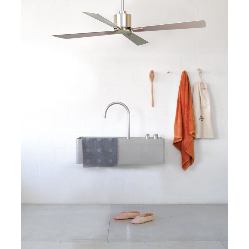 Lucci Air 210520 - Takfläkt AIRFUSION CLIMATE trä/matt krom + fjärrkontroll