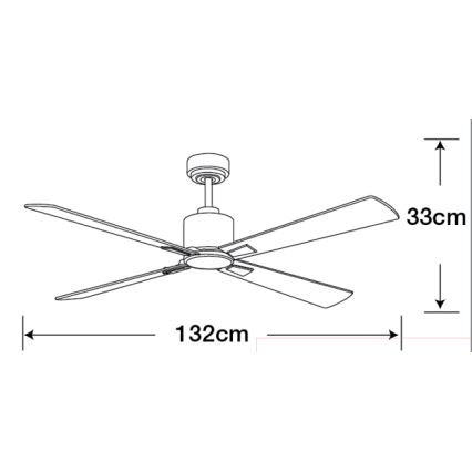 Lucci Air 210520 - Takfläkt AIRFUSION CLIMATE trä/matt krom + fjärrkontroll